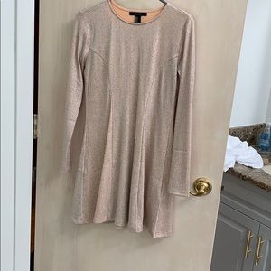 Champagne pink long sleeve dress